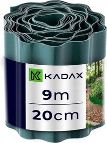 Kerti Gyepszegély Műanyag Hullámos Paliszád Zöld 9m x 20cm