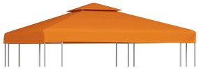 vidaXL narancssárga csere pavilon ponyvatető 310 g/m² 3 x 3 m