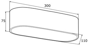 Argon 0903 - Mennyezeti lámpa TONI 2xE27/15W/230V fekete