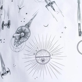 Egyszemélyes pamut gyerek ágyneműhuzat világító hatással 140x200 cm Star Wars – Jerry Fabrics