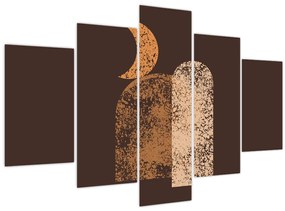 Kép - Narancssárga ívek N⁰2 (150x105 cm)