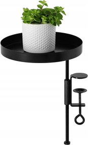 Virágágyás Ablakpárkány állvány kapoccsal Fekete virágtartó Loft