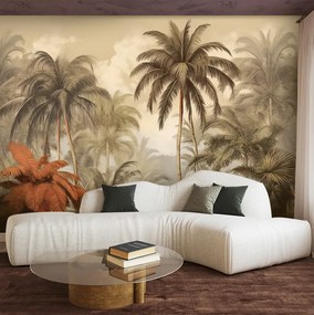 Gario Fotótapéta Trópusi pálmafák a dzsungelben Anyag: Vlies, Méret: 300 x 210 cm