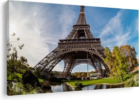 Kép - Eiffel-torony színes (90x60 cm)