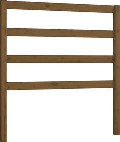 vidaXL mézbarna tömör fenyőfa ágyfejtámla 106 x 4 x 100 cm