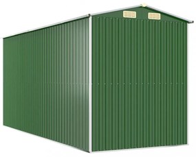 zöld horganyzott acél kerti fészer 192x440x223 cm