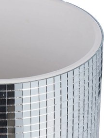 DISCO kaspó, ezüst Ø 13 cm