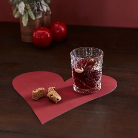 Öko bőr tányéralátét 30x30 cm Heart Nupo – LIND DNA