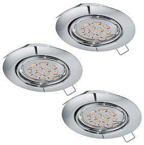 Eglo 94407 - SET 3x LED Beépíthető lámpa PENETO 3xGU10-LED/5W/230V