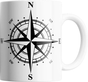 Bögre Iránytű Kiváló Minőség Ajándék Szöveg