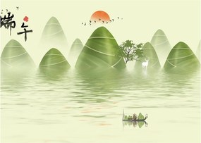 Kép - Zöld-hegyi völgy (üvegen) (70x50 cm)
