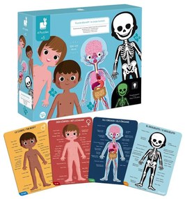 Janod - Gyerek oktató puzzle 225 db Emberi test