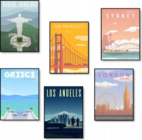 Poszterek A4 Szett 6 db-os Hálószoba Nappali Képek *Sok minta*