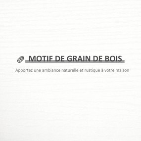 HOMCOM 3 darabos fehér faerezetű lebegő falpolc készlet - 80L x 18W x 18H cm - teljes rögzítő készlet tartalmazza - MDF | Aosom