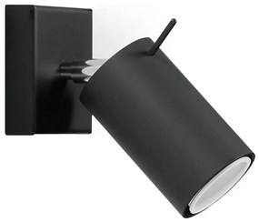 Sollux SL.0091 - Fali spotlámpa RING 1xGU10/10W/230V fekete