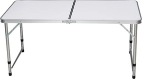 Összecsukható kempingasztal, 120 cm, alumínium/MDF, KEPI TYP 1