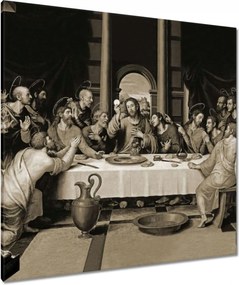 Vászonkép 90x90 Utolsó vacsora Biblia