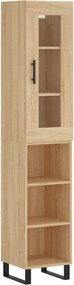 vidaXL sonoma tölgy szerelt fa magasszekrény 34,5x34x180 cm