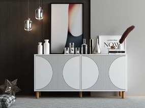 Arventa komód, fehér, 150 cm