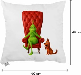EMI Grinch karácsonyi díszpárna 40x40 cm
