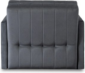 2 db-os szett, egyszemélyes ágyazható fotel szürke színben VERO