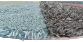 Mosható kézi szövésű gyapjú gyerek szőnyeg ø120 cm Pie Chart – Lorena Canals