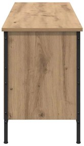 Cipőszekrény Artisan tölgy 131 x 35 x 50 cm Műszaki fa és vas