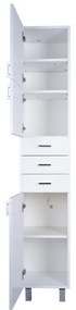 Viva STYLE fürdőszobai ÁLLÓSZEKRÉNY 192 magas POLCOS - BALOS - 35 x 28 x 192 cm