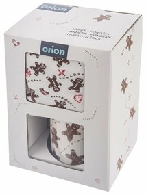 Orion Mézeskalács ember kerámia bögre, 0,35 l +ajándék férfi zokni