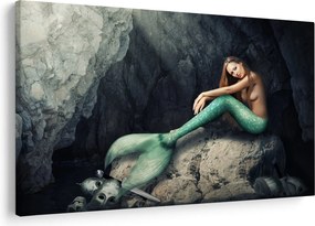 Kép - Hableány a sziklán (90x60 cm)