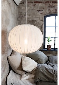 Fehér függőlámpa textil búrával ø 50 cm Florence – Markslöjd