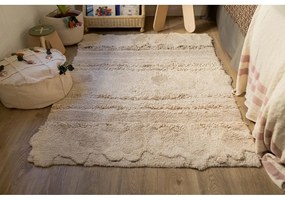 Krémszínű pamut gyerek játszószőnyeg 120x160 cm Veggie Garden – Lorena Canals