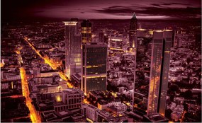 Fotótapéta Éjszakai város felhőkarcolók energia 416x254 vinil +ragasztó