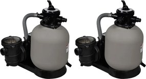 vidaXL 2 db homokszűrő szivattyú 600 W 17000 l/óra