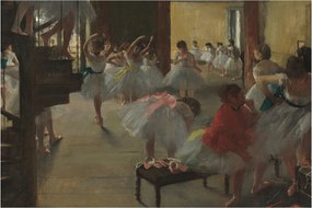 Kép - Edgar Degas, The Dance Class, reprodukciók (90x60 cm)
