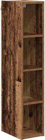 vidaXL Függő szekrény tárolóval Öreg fa 20 x 29,5 x 100 cm Faanyag