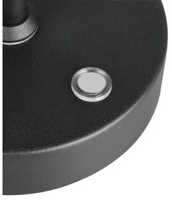 Fekete LED asztali lámpa (magasság 45 cm) Moreno – Trio