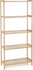 Natúr színű bambusz fürdőszobai polcos állvány 60x130 cm Skaren – Bonami Essentials