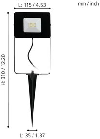 Eglo 97471 - LED Reflektor FAEDO 4 LED/10W/230V