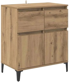 Széf fiókkal Artisan tölgy 60 x 35 x 70 cm Műszaki fa és vas