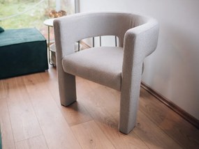 Sötét bézs dizájn kialakítású fotel ALPAH LOOP