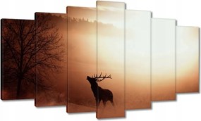 Vászonkép 140x80 Szarvas az erdő szélén