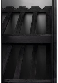 Fekete fenyőfa bortartó szekrény 10 palackhoz, 52x103 cm Rob - White Label
