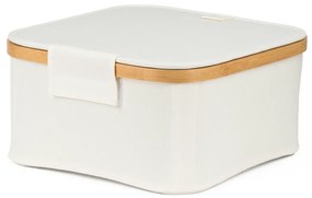 G21 tárolódoboz 30 x 30 x 15 cm, bambusz, fedéllel, bézs