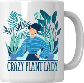 Crazy Plant Lady Bögre Ajándék Kertésznőnek