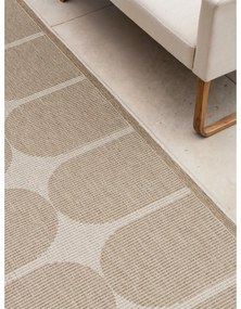 Bézs-elefántcsont színű kültéri-beltéri futószőnyeg 80x250 cm Duet Bowen – NORTHRUGS