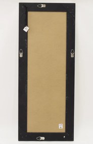 Szögletes élcsiszolt fali tükör fazettás díszes tükrös keretben 151x61x5,5cm