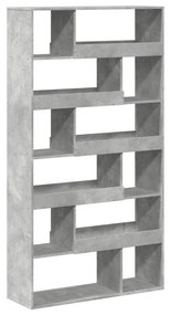 betonszürke szerelt fa térelválasztó 100 x 33 x 187,5 cm
