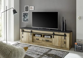 Sherwood széles TV állvány antik tölgy/antracit