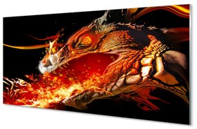 Akrilkép Tűzokádó sárkány 120x60 cm